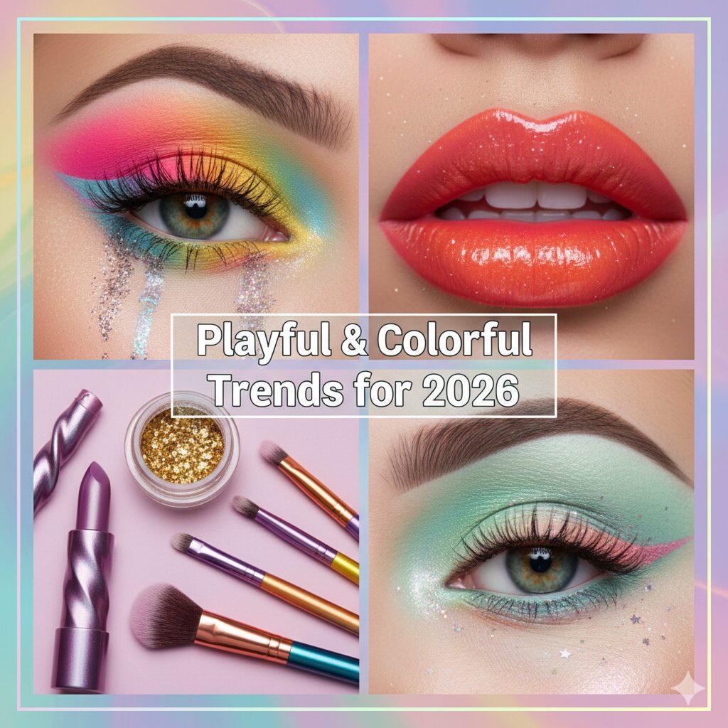 playful & colorful makeup trends for 2026