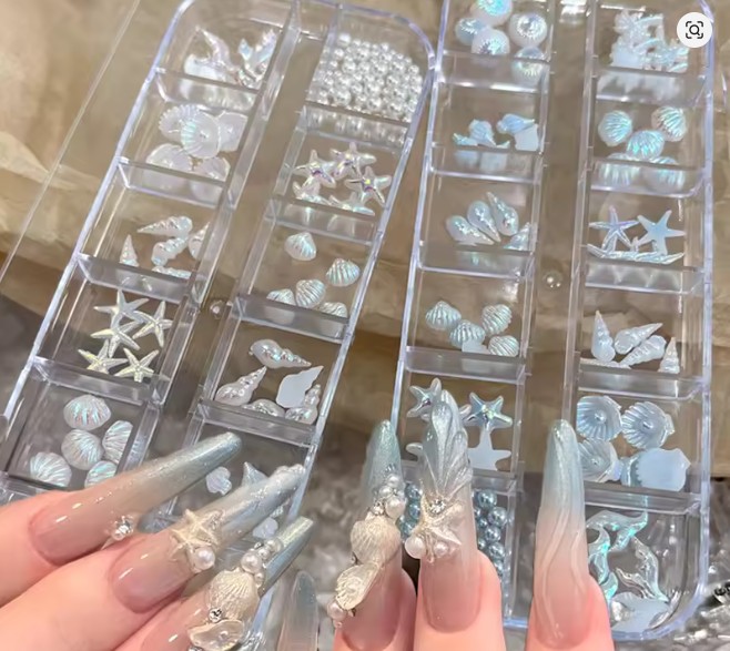 Starfish Shell Nail Decoration Set